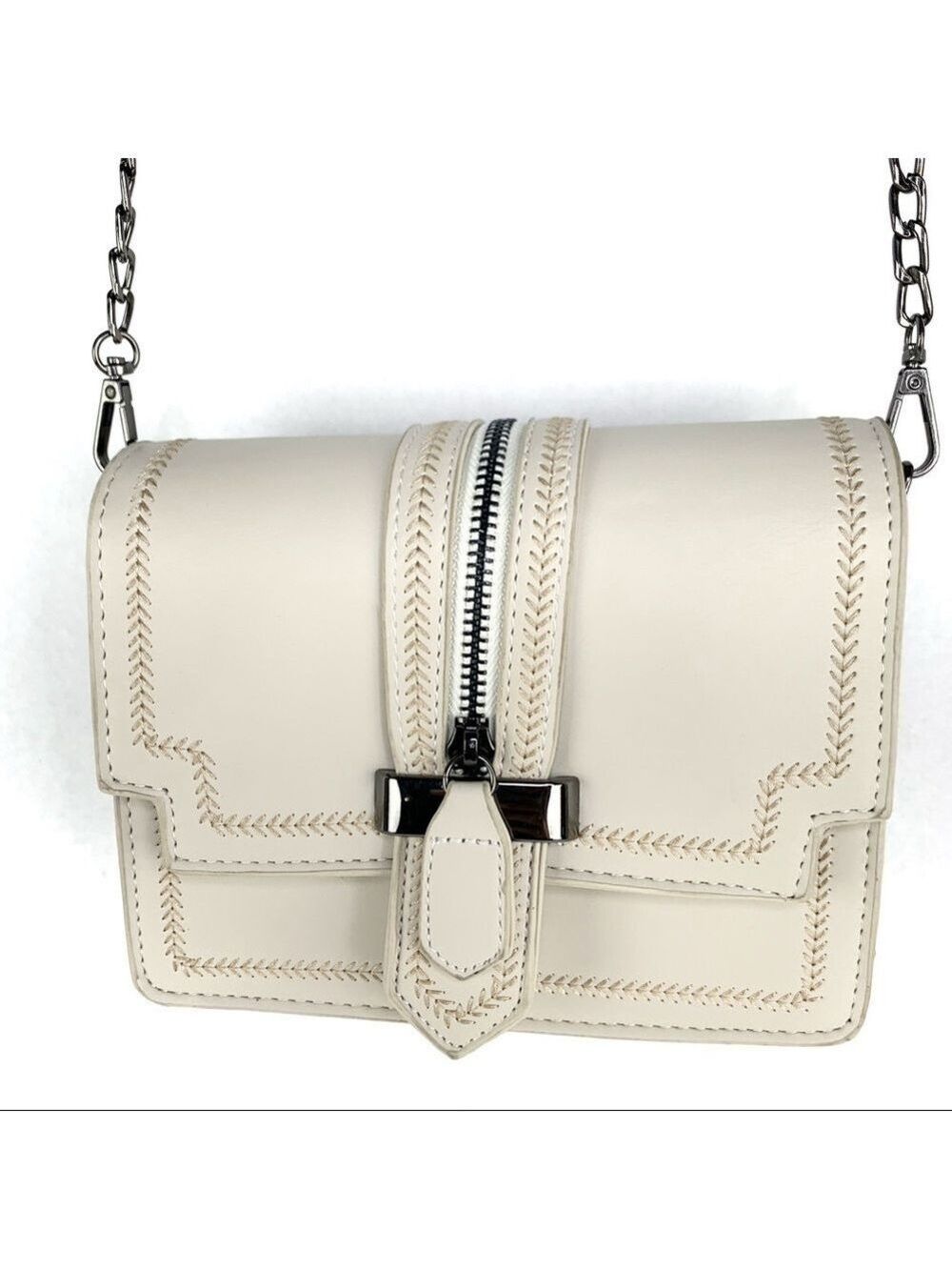 new-fashion Faux Leather Flap Cover Crossbody Bag - Picture 6 of 9